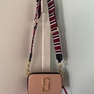 Marc Jacobs Blush and Burgundy Crossbody Bag